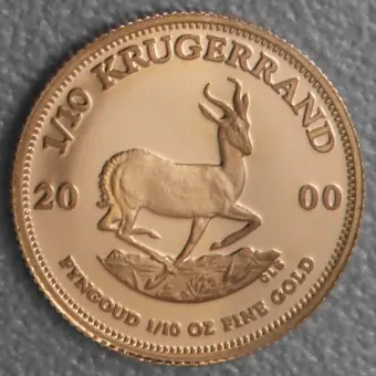 Goldmünze 1/10oz "Krügerrand" 2000 (Südafrika) Sonderaktion