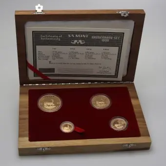 Geprüft Goldmünzen 4 x "Krügerrand" 1999 (PP) Prestige Set – 4-teilig (Südafrika)