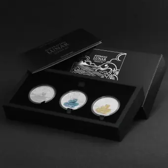 Aktuell Silbermünzen 3 x 1oz "Schlange" 2025 Set – 3-teilig Lunar III (Australien)