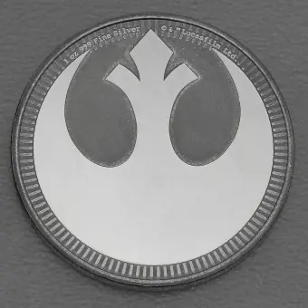 Meistverkauft Silbermünze 1oz "Rebel Alliance" 2022 Star Wars™ (Niue)