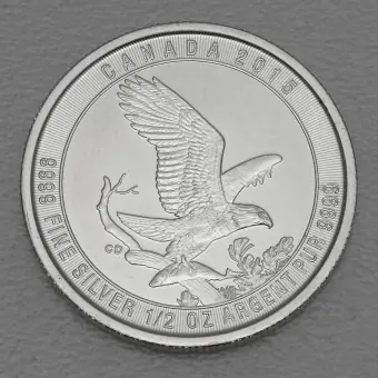Silbermünze 1/2oz "Bald Eagle" 2015 (Kanada) Neu