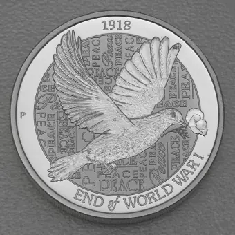 Top-Qualität Silbermünze 2oz "End of World War II" 2018 Piedfort (Australien)