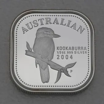 Silbermünze 1/2oz "Kookaburra" 2004 Square Proof Coin (Australien) Billig