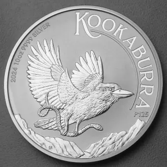 Markenprodukt Silbermünze 10oz "Kookaburra" 2024 (Australien)