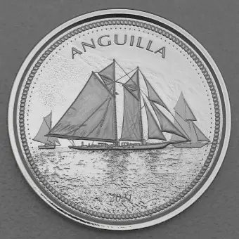 Gratis Versand Silbermünze 1oz "Regatta" 2021 Eastern Caribbean 8 (Anguilla)