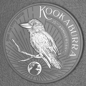 Silbermünze 1oz "Kookaburra" 2025 35th Anniversary 19% (Australien) Günstig