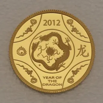 Goldmünze 1/10oz "Drache" 2012 Lunar II (RAM) – Year of the Dragon (Australien) Echt