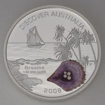 Silbermünze 1oz "Broome" 2008 Discover Australia (Australien) Sonderaktion