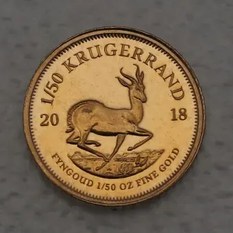 Weltweiter Versand Goldmünze 1/50oz "Krügerrand" 2018 (Südafrika)