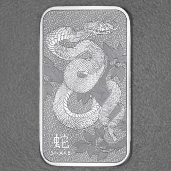 Silberbarren 1oz Perth Mint "Schlange" Neu