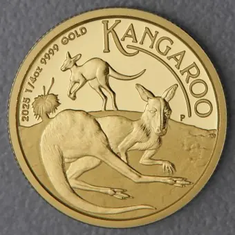 Meistverkauft Goldmünze 1/4oz "Känguru" 2025 (PP) (Australien)