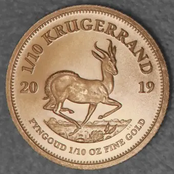 Goldmünze 1/10oz "Krügerrand" 2019 (Südafrika) Original