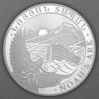 Silbermünze 1kg "Arche Noah" aktueller Jahrgang (Armenien) Wochenendangebot