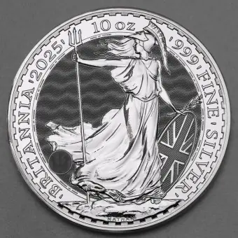 Neuheit Silbermünze 10oz "Britannia" 2025 (Großbritannien)