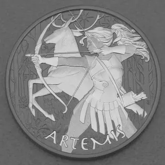 Silbermünze 1oz "Artemis" 2023 Gods of Olympus (Tuvalu) Sofort Bestellen