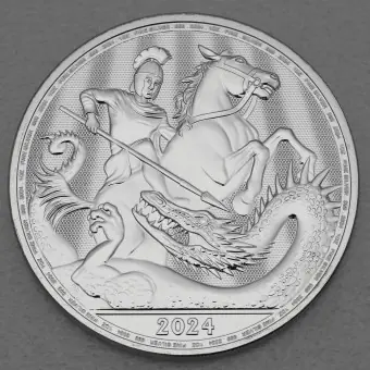 Silbermünze 1oz "St. Georg and the Dragon" 2024 (Großbritannien) Nur Heute