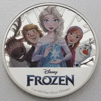 Silbermünze 1oz "Frozen" 2022 Disney (Niue) Markenware