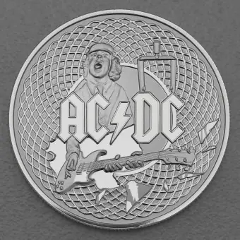 Weltweiter Versand Silbermünze 1oz "AC/DC" 2023 (frosted) (Australien)