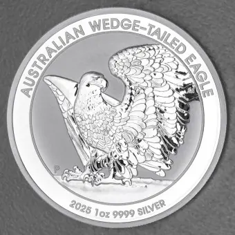 Letzte Chance Silbermünze 1oz "Wedge-tailed Eagle" 2025 (Australien)