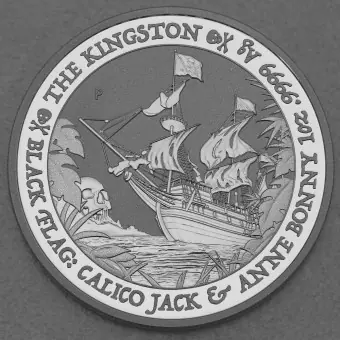 Knallerangebot Silbermünze 1oz "The Kingston - Calico Jack & Anne Bonny" 2024 Black Flag Serie (Tuvalu)