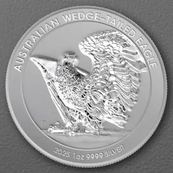 Silbermünze 1oz "Wedge-tailed Eagle" 2025 (Reverse PP/UHR) (Australien) Preisreduziert