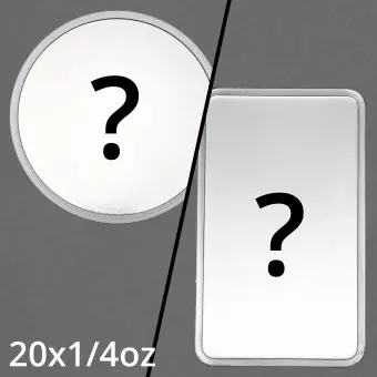 Junk-Silber-Bag 20x 1/4oz "Silver Surprise" 19% Set aus diversen Münzen/Münzbarren Expressversand