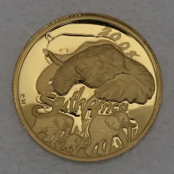 Goldmünze 1/10oz "Elefant" 2008 Natura - Giants of Africa (Südafrika) Saisonangebot