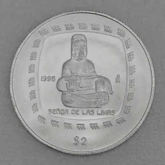 Schnäppchen Silbermünze 1/2oz "Herr von Limas" 1996 Präkolumbische Kulturen – Olmeken (Mexiko)