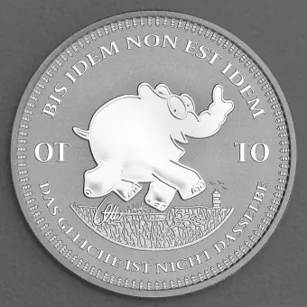 Ab Werk Silbermünze 1oz "Bis Idem Non Est Idem" 2023 diff. Ottifanten – Ottirand (Tuvalu)