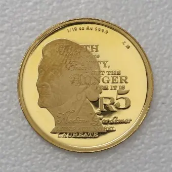 Goldmünze 1/10oz "Nadine Gordimer" 2010 Protea (Südafrika) Hochwertig