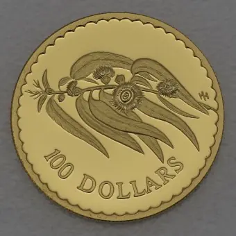 Jetzt Bestellen Goldmünze 100 Dollars "Tasmanian Blue Gum" 1996 Floral Emblems (Australien)