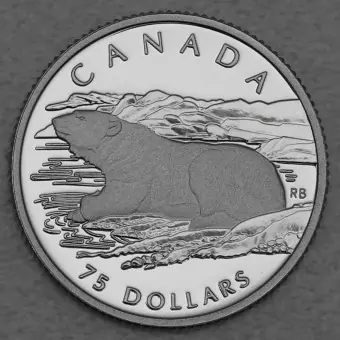 Geld-Zurück-Garantie Platinmünze 1/4oz "Polar Bear" 1990 Wildlife Canada (Kanada)
