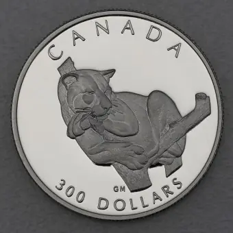 Ab Werk Platinmünze 1oz "Puma" 1992 Wildlife Canada (Kanada)