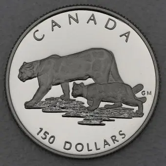 Platinmünze 1/2oz "Puma" 1992 Wildlife Canada (Kanada) Echt