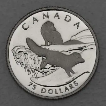 Platinmünze 1/4oz "Arctic Fox" 1993 Wildlife Canada (Kanada) Original