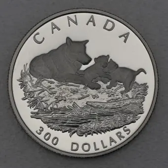 Markenware Platinmünze 1oz "Grey Wolf" 1998 Wildlife Canada (Kanada)