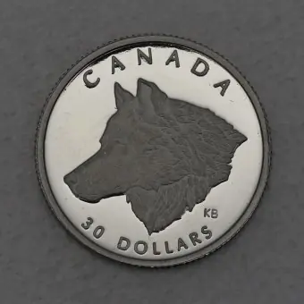 Platinmünze 1/10oz "Grey Wolf" 1998 Wildlife Canada (Kanada) Sichere Zahlung