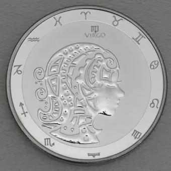Neue Kollektion Silbermünze 1oz "Jungfrau" 2022 Virgo (Tokelau)