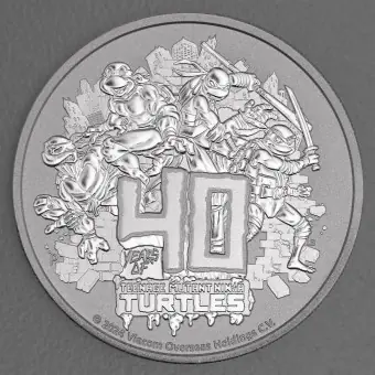 Silbermünze 1oz "Teenage Mutant Ninja Turtles™" 2024 - 40th Anniversary diff. (Tuvalu) Heißes Angebot