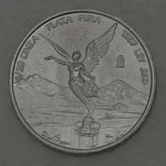 Silbermünze 1/20oz "Libertad" 1997 (Mexiko) Garantierte Lieferung