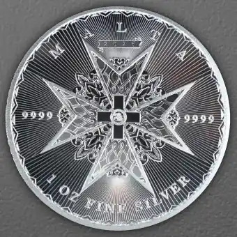 Silbermünze 1oz "Malteserkreuz" 2025 (Malta) Sonderangebot