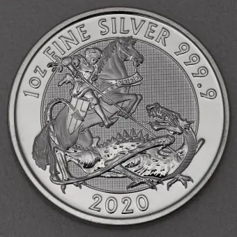 Mega-Angebot Silbermünze 1oz "St. Georg and the Dragon" 2020 (Großbritannien)