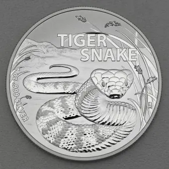 Silbermünze 1oz "Tigerschlange" 2024 RAM Australia’s Most Dangerous (Australien) Preiswert