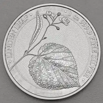 Kostenfreie Lieferung Silbermedaille 1oz "Linden Leaf" 2022 Mythical Forest (Polen)