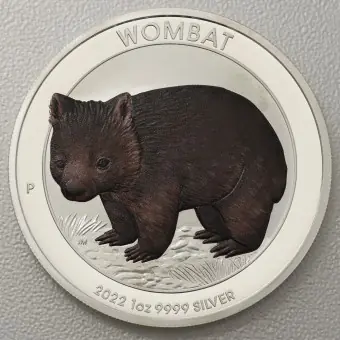 Silbermünze 1oz "Wombat" 2022 (koloriert) (Australien) Sale