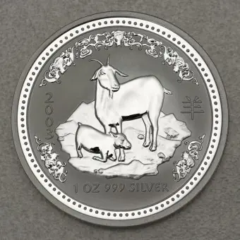 Günstig Silbermünze 1oz "Ziege" 2003 Lunar I – Year of the Goat (Australien)