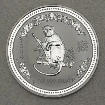 Saisonangebot Silbermünze 1oz "Affe" 2004 Lunar I – Year of the Monkey (Australien)