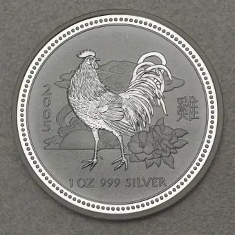 Silbermünze 1oz "Hahn" 2005 Lunar I – Year of the Rooster (Australien) Saisonangebot