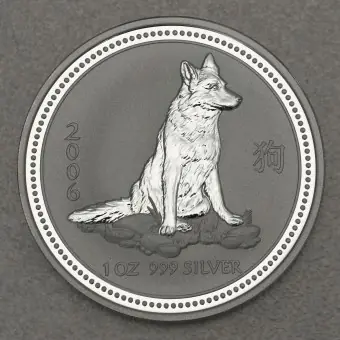 Silbermünze 1oz "Hund" 2006 Lunar I – Year of the Dog (Australien) Sale