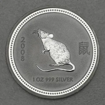 Silbermünze 1oz "Maus" 2008 Lunar I – Year of the Mouse (Australien) Jetzt Kaufen